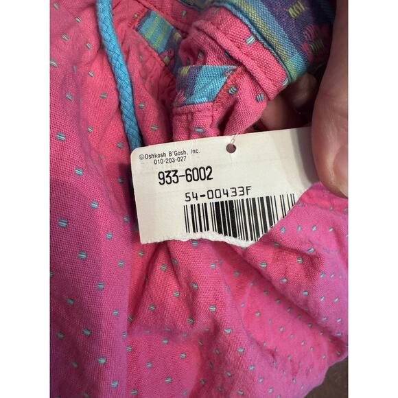 Vintage Oshkosh Pink Polka Dot Shorts USA Made Girls Sz 10 NWT - Picture 6 of 14